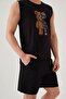 Men's Cotton Zero Sleeve Print Detailed Shorts Pajamas Set - 6