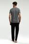 Men's 3 Piece Set, T-Shirt Shorts and Pajama Set - 8