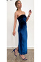PHAEDRA STRAPLEZ ELBİSE LACİVERT - 4