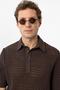 Polo neck knit men's t-shirt - 4