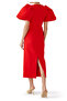 Lora Midi Dress - Red - 3