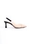 897 Women's Open Back Transparent Detailed Stiletto