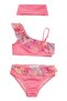 Lane One Shoulder Ruffle Detail Girl's Bikini