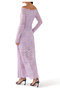 Asymmetrical Long Lace Dress - 3