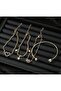 Vip Rhinestone Stone Bohemian Elegant 4 Piece Bracelet Set - 4