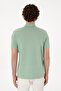 Men's Slim Fit Polo Neck Water Green Basic T-Shirt 50297984 -Vr048 - 5