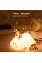 Silicone Bunny LED Night Light, Dimmable Touch Sensor Bedside Lamp for Bedroom - 5