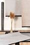 Line Patterned Runner Cream Black Washable Chenille Fringed Non-Slip Base Kitchen Rug 8379 - 8