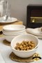 Hayal 10 cm Set of 6 Porcelain Breakfast Presentation Snack Bowls Off-White