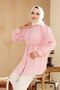 Buttoned Pink Hijab Tunic 42421P - 3