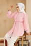 Buttoned Pink Hijab Tunic 42421P