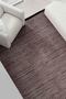 Line Patterned Runner Anthracite Washable Chenille Fringed Non-Slip Base Hallway Carpet 8378 - 6