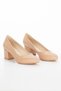 Women's Classic Short Stiletto and Bag Set Nude - 5
