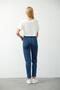 Maternity Stretchy Tummy Banded Waist Adjustable Mom Fit Pants Dark Blue - 5