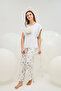 16843 Women's Printed Pajama Set - 2