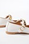 Inf-6363 White Hard Hat Buckle Casual Shoes - 2