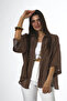 Women's Silky Short Sleeve Oversize Shirt - 5
