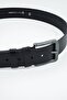 Men's Genuine Leather Belt Black Real Buffalo Leather 4 cm (Sports/Classic Belt) - 5