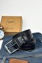 100% Genuine Buffalo Leather Men's Belt Black Patterned Gift Sports Jeans Belt Genuine Leather Dowry Belt - 4