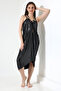 Bead Detailed Long Shiny Printed Beach Dress Pareo - 3