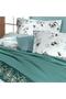Eva Jadon Green Single 100% Cotton Duvet Cover and Pike Set - 3