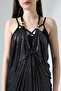 Bead Detailed Long Shiny Printed Beach Dress Pareo - 5