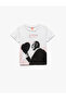 Short Sleeve Cotton Crew Neck Ataturk Printed T-Shirt