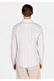 Regular Fit Shirt Neck Striped Men's Ecru Long Sleeve Shirt - 2