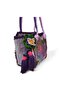 Crochet Knitted Detailed Leather Shoulder Bag, Handmade Special Design Tote Bag - 4