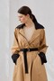 Special Trench Coat Black-Camel - 6