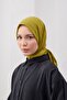 Bamboo Pleated Shawl Oil Green - 4