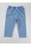 Baby Girl / Child Sweat Pants Double Set Denim Look Flower Embroidery Embroidered Premium Quality - 3