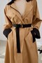 Special Trench Coat Black-Camel - 7