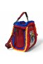 Crochet Knitted Detailed Leather Shoulder Bag, Handmade Special Design Tote Bag - 5