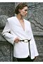 Lyocell and Linen Blend Blazer Jacket - 5