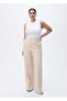 Straight-Cut Fabric Trousers - 6