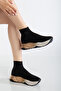 Black Sock Model Thick Sole Active Sports Shoes - 2