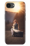 iPhone 16E Compatible Silicone Case Themed Cover Lonely Child