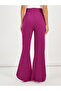 Solid Drawstring Waist Flared Joggers - 4