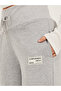 Badge Detail Wide Leg Joggers with Side Slit - 3