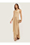 Satin Cowl Neck Sleeveless Mermaid Maxi Dress