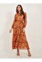 Paisley Printed Tiered Shirt Maxi Dress - 2