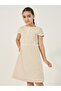 Embellished Tweed Short Sleeve Dress with Bag - 3