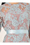 All Over Lace Satin Bow Tie A-Line Maxi Dress - 4