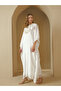 Embroidered Yoke Kaftan with Slip Dress - 3