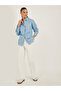 Faux Pearl Embellished Long Sleeve Loose Fit Shirt - 2
