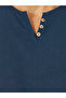 Oversized Plain V Neck T-Shirt - 3