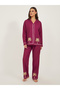 Palm Placement Printed Shirt and Pyjama Pants Set