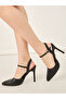 Solid Ankle Strap Pointed Toe Pumps