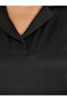 Plus Size Notch Collar Long Sleeve Blouse - 3